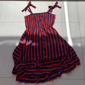 Hayden Girls stripped High-Low Maxi Dress